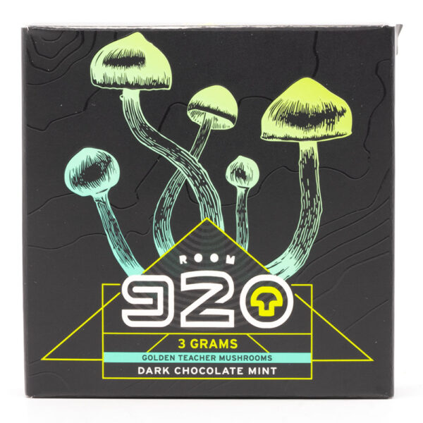 Room 920 - Mushroom Chocolate Bar - Dark Chocolate Mint - 3 grams | Microdosing Mushrooms Canada