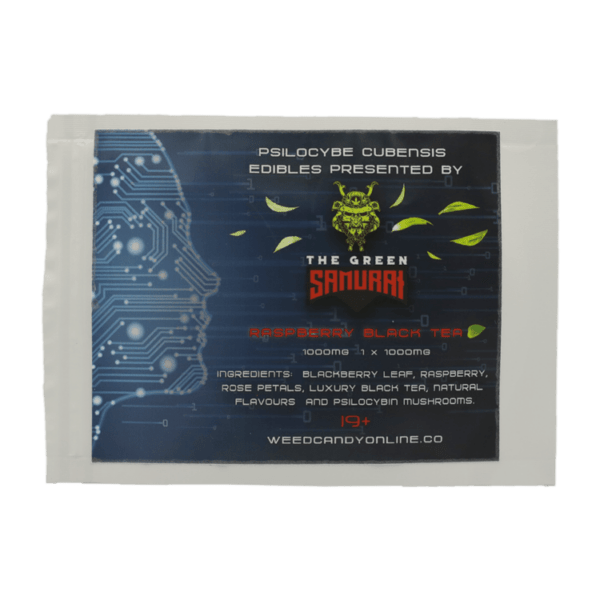 The Green Samurai - Raspberry Black Tea - 1000mg | Microdosing Mushrooms Canada