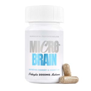 Euphoria Psychedelics – Micro Brain Capsules - (100mg X 20 Capsules) | Microdosing Mushrooms Canada