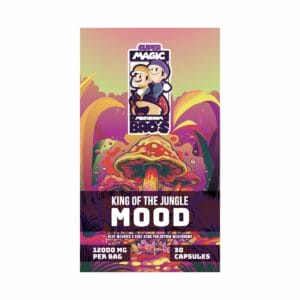 Super Magic Mushroom Bro’s - King of the Jungle MOOD - 400MG Capsules | Microdosing Mushrooms Canada