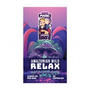 Super Magic Mushroom Bro’s - Amazonian Wild RELAX - 400MG Capsules | Microdosing Mushrooms Canada