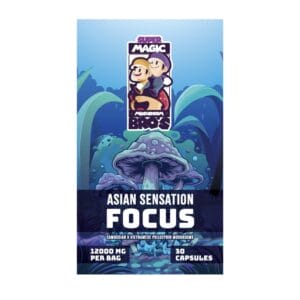 Super Magic Mushroom Bro’s - Asian Sensation FOCUS - 400MG Capsules | Microdosing Mushrooms Canada